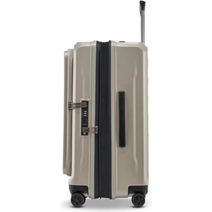 Stratic Phoenix 4 Rollen Trolley M 65 cm, silberfarben, 100% Polycarbonat mit Dehnfalte – Bild 8