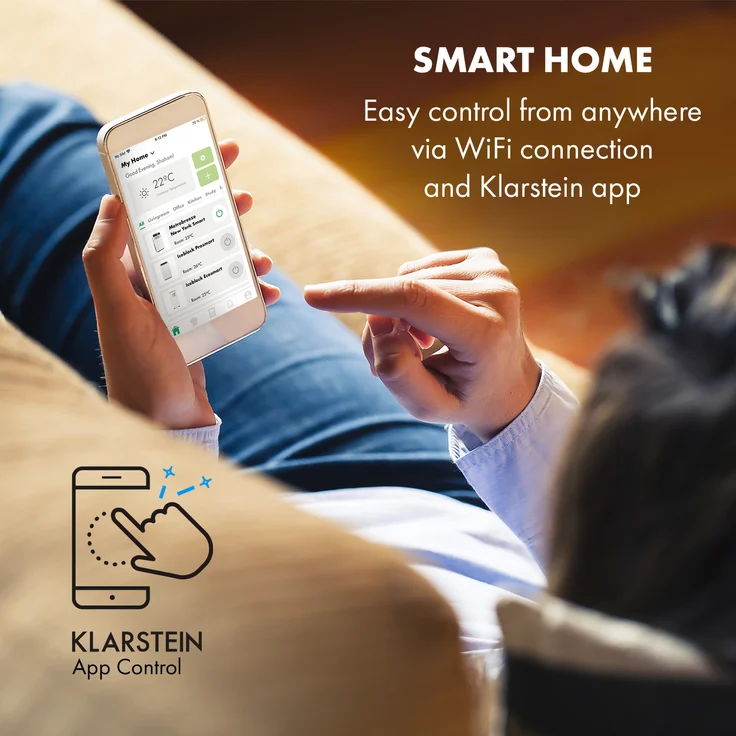 Klarstein Metrobreeze New York Smart 12k mobile Klimaanlage 12.000 BTU 3,5 kW Fernbedienung, 10035800, weiß – Bild 2