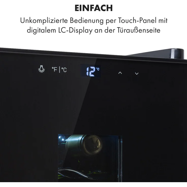 Bellevin 8 Uno Weinkühlschrank 23 Liter 11-18°C SingleZone – Bild 4