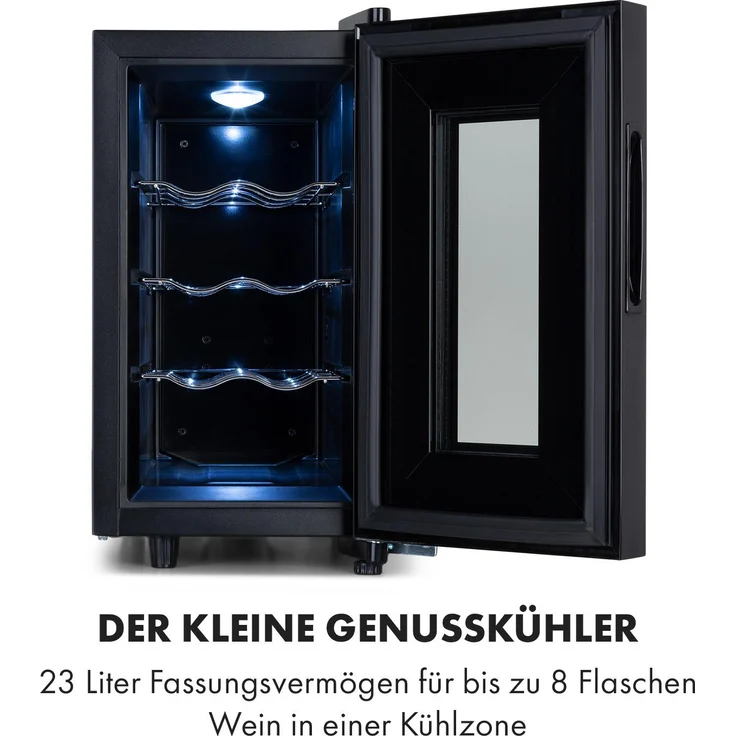 Bellevin 8 Uno Weinkühlschrank 23 Liter 11-18°C SingleZone – Bild 3
