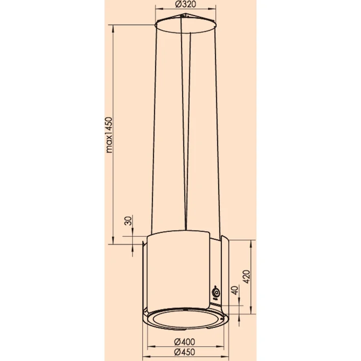 Klarstein Skyfall Smart Inselabzugshaube LED Edelstahl – Bild 7