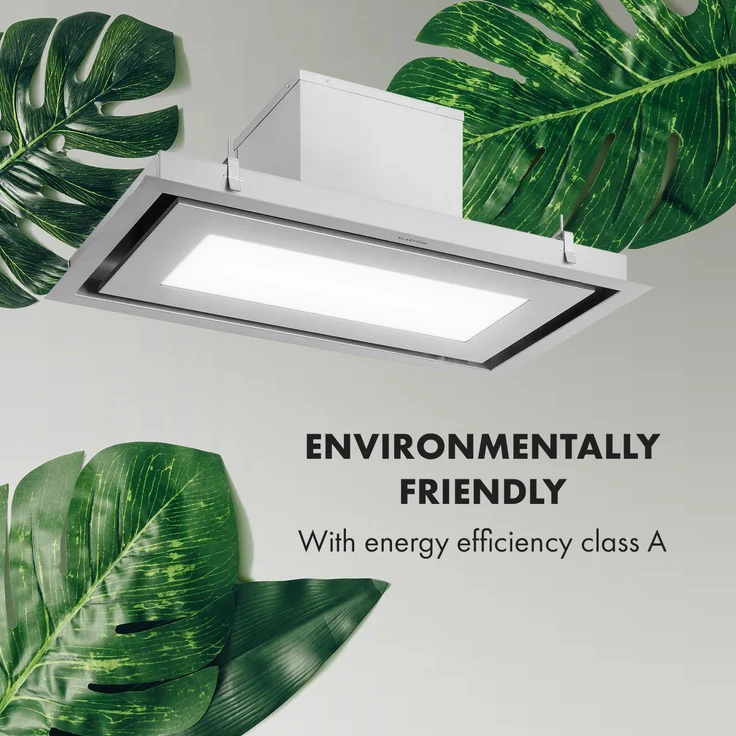 Klarstein Remy Brilliant Edition Inselhaube 90cm EEK A LED Glas Edelstahl – Bild 5