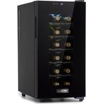 Klarstein Bellevin 18 Uno Weinkühlschrank, freistehend, schwarz, 18 Flaschen, Breite 35 cm