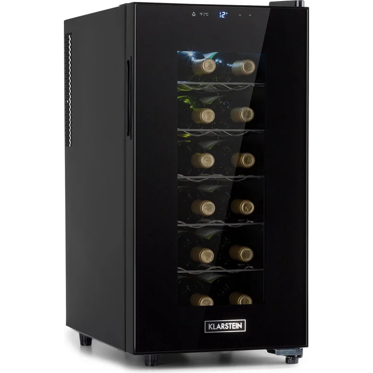 Klarstein Bellevin 18 Uno Weinkühlschrank, freistehend, schwarz, 18 Flaschen, Breite 35 cm – Bild 1