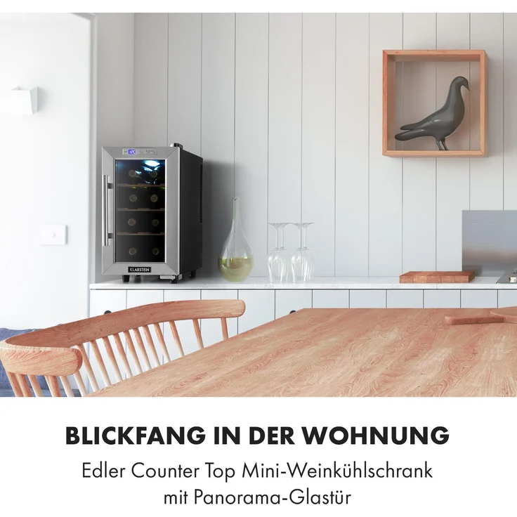 Reserva 8 Uno Weinkühlschrank 23 Liter Edelstahl – Bild 2