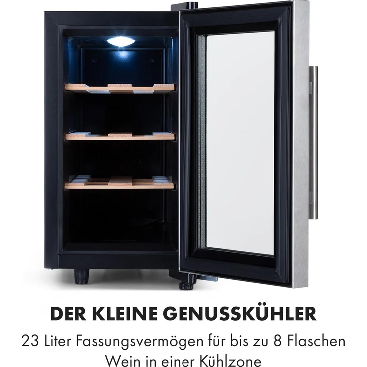 Reserva 8 Uno Weinkühlschrank 23 Liter Edelstahl – Bild 3