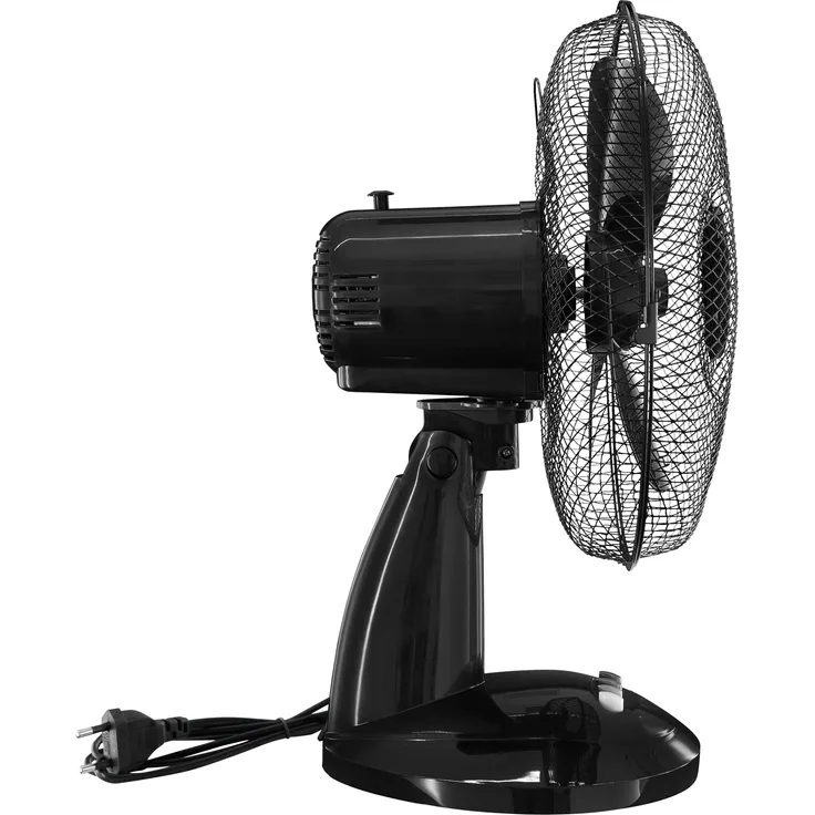 Exquisit VT 35083 sw Tischventilator, 50 Watt, 40 cm Durchmesser, schwarz