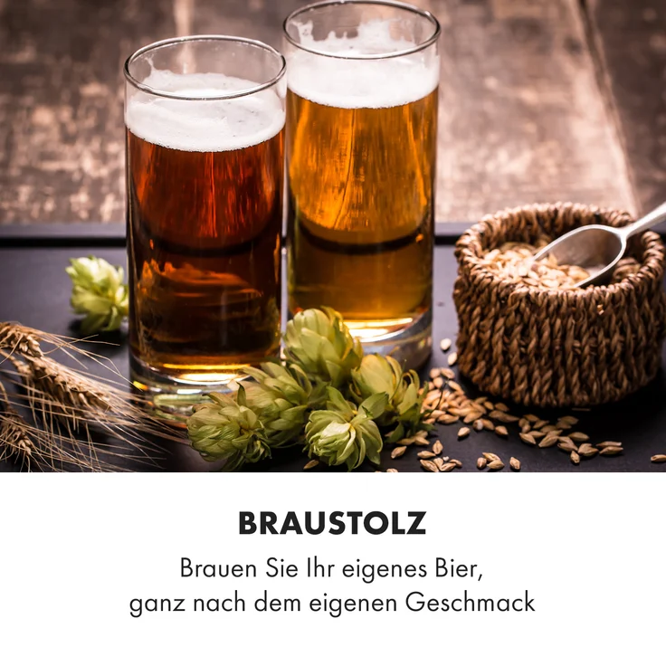 Klarstein Gärkeller Pro XL Maischekessel, Fermentierkessel, Bier brauen, 60 Liter Fassungsvermögen, Hefeablassventil, 304-Edelstahl, silber – Bild 5