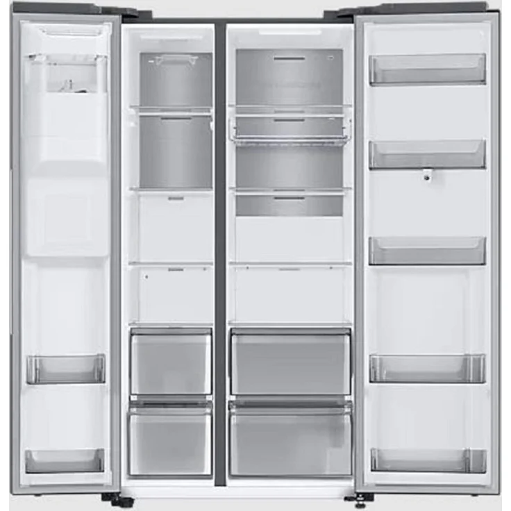 Samsung RS6HA8891SL/EG Side-by-Side-Kühlschrank, freistehend, Edelstahloptik, NoFrost, WLAN, Wasser- und Eiswürfelspender, Festwasseranschluss, Smart Connect, Food Cam, Schnellgefrieren und -kühlen, Breite 91.2 cm – Bild 15