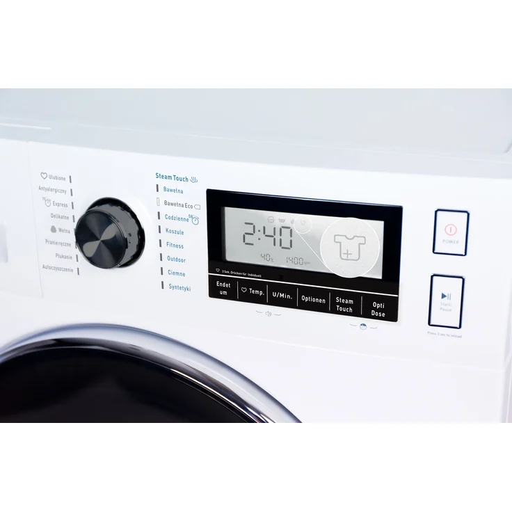 Amica WA 484 070, Frontlader-Waschmaschine, B, Fassungsvermögen 8 kg, Standgerät, Breite 59,5 cm, Nachlegefunktion, 16 Programme – Bild 5