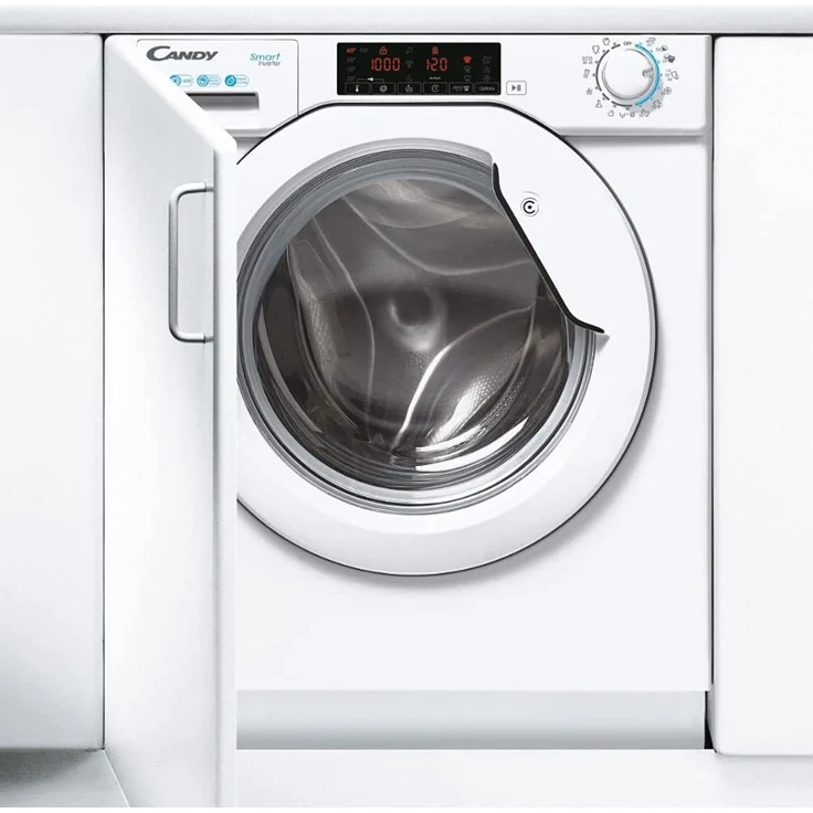Candy CBW 48TWME-S, Frontlader-Waschmaschine, A, Fassungsvermögen 8 kg, Einbaugerät, Breite 60 cm, Restzeitanzeige, Invertermotor – Bild 4
