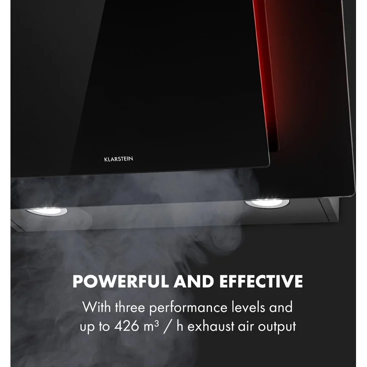 Klarstein Eleonora 60 Dunstabzugshaube Touch-Panel Ambiente-Licht EEK A++ – Bild 6