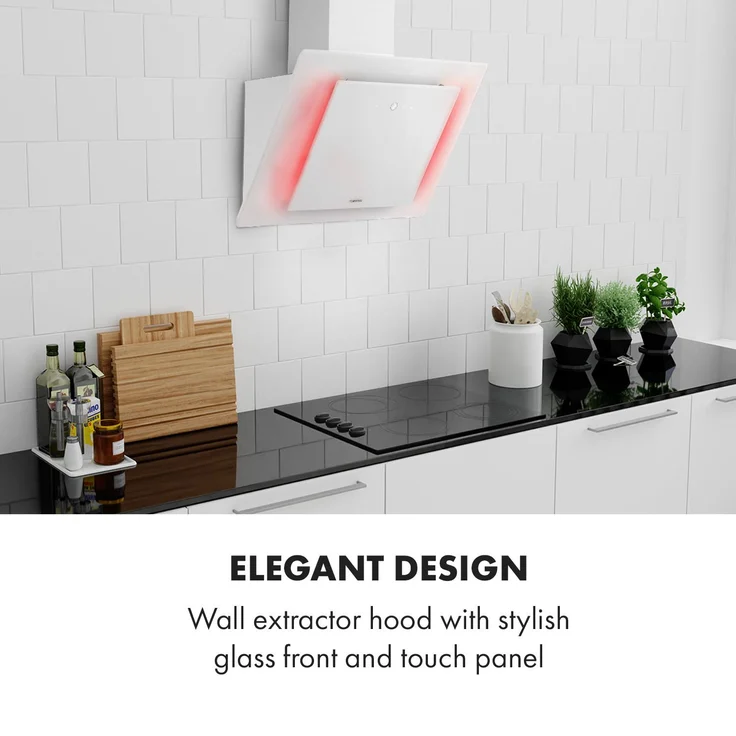 Klarstein Eleonora 60 Dunstabzugshaube Touch-Panel Ambiente-Licht EEK A++ – Bild 3
