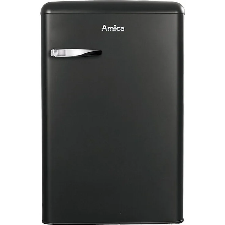 Amica KS 15617 MS Kühlschrank, freistehend, schwarz, LED, Breite 55 cm – Bild 2