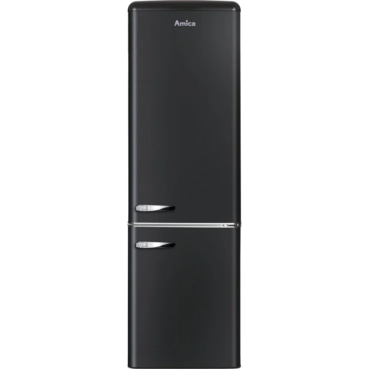 Amica KGCR 387 100 MS Kühl-Gefrierkombination im Retro Design, freistehend, schwarz, Abtauautomatik, LED, Breite 55 cm – Bild 9