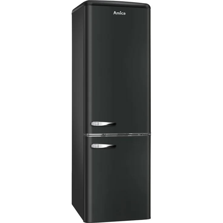 Amica KGCR 387 100 MS Kühl-Gefrierkombination im Retro Design, freistehend, schwarz, Abtauautomatik, LED, Breite 55 cm – Bild 10