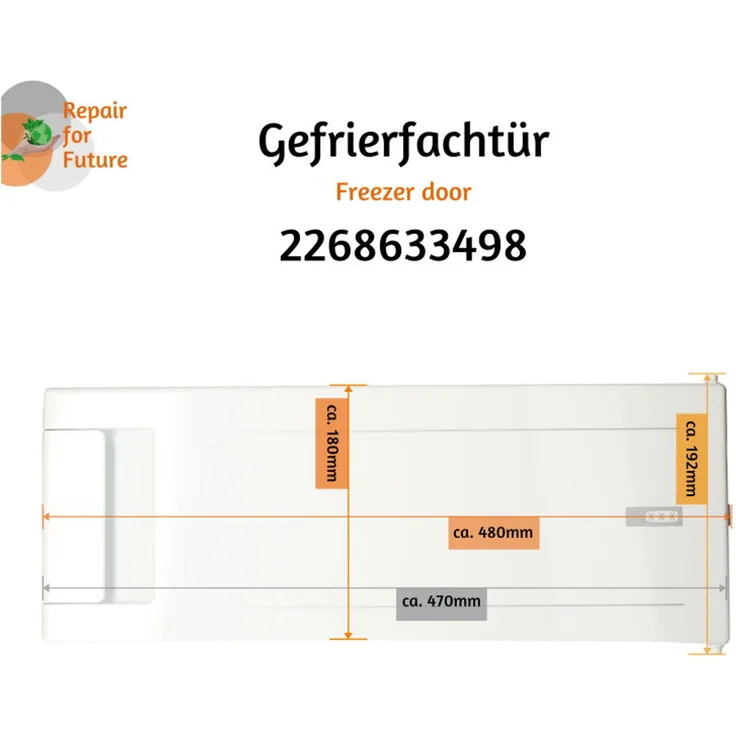 Aeg Electrolux Hausgeräte Gmbh - AEG-Electrolux Gefrierfachtür 226863349-8 - original - Kühlschrank – Bild 7