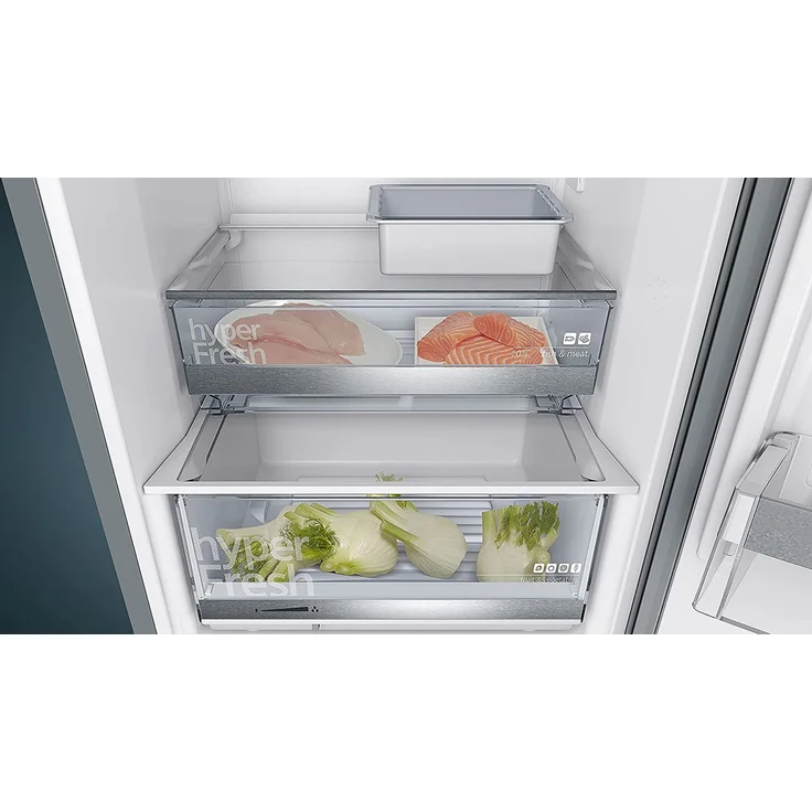 Siemens KG39E8XBA Kühl-Gefrierkombination, freistehend, Black Steel, 0-Grad-Zone, Schnellkühlen, LED, Urlaubsschaltung, Breite 60 cm – Bild 9
