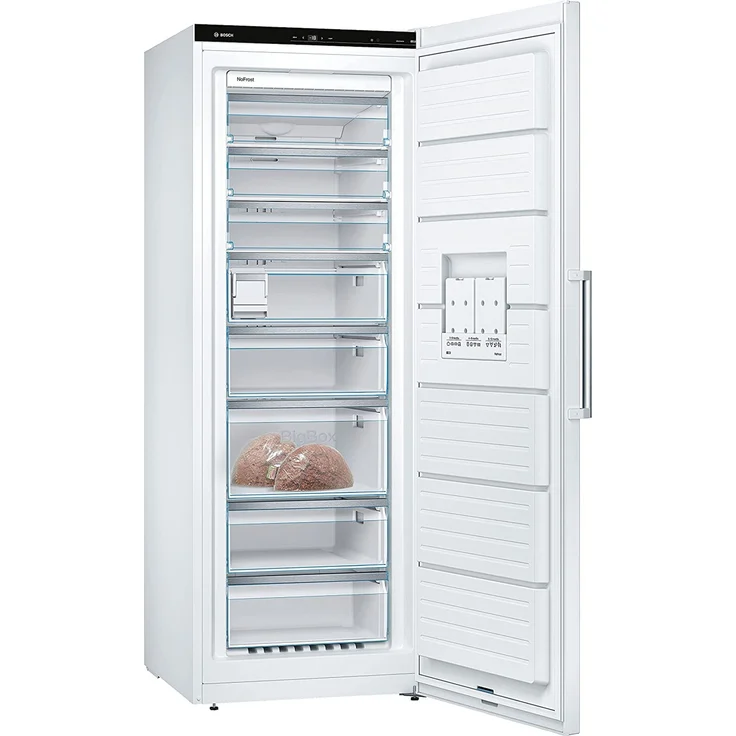 Bosch GSN58AWCV Gefrierschrank, freistehend, weiß, NoFrost, VarioZone, IceTwister, LED, Schnellgefrieren, Breite 70 cm, Energieklasse C – Bild 6