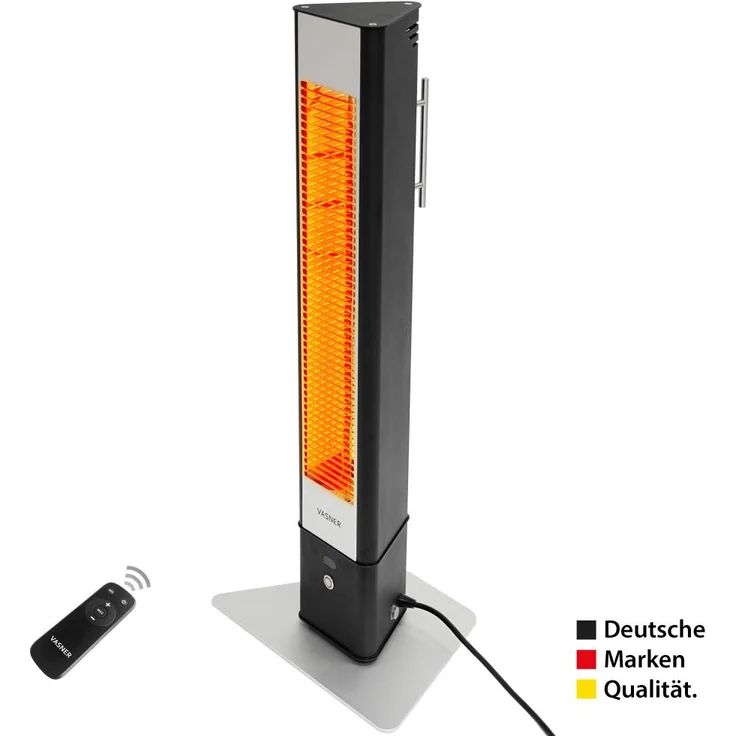 Vasner HeatTower Stand-Heizstrahler 2500 Carbon Schwarz, Heizstrahler