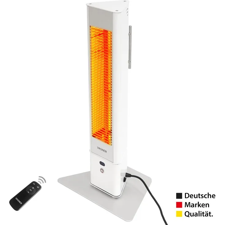 Vasner HeatTower Mini Mobiler Heizstrahler 1500 Weiß, Heizstrahler