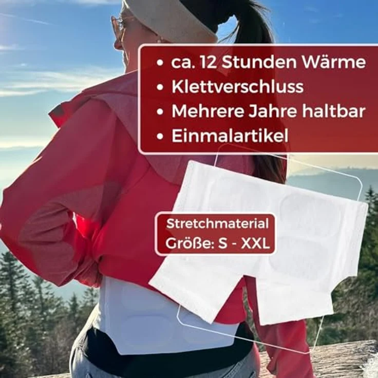 Thermopad Wärmegürtel 10er-Display, Thermopad VITAL, luftaktiviert, sofort einsetzbar, für den unteren Rücken – Bild 3