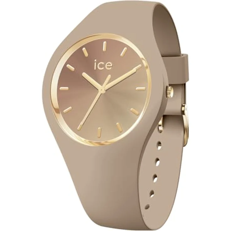 ice-watch Quarzuhr ICE sunset M40 3H 024984, Damenuhr mit taupe Silikonarmband, wasserdicht bis 10 bar, analog – Bild 1