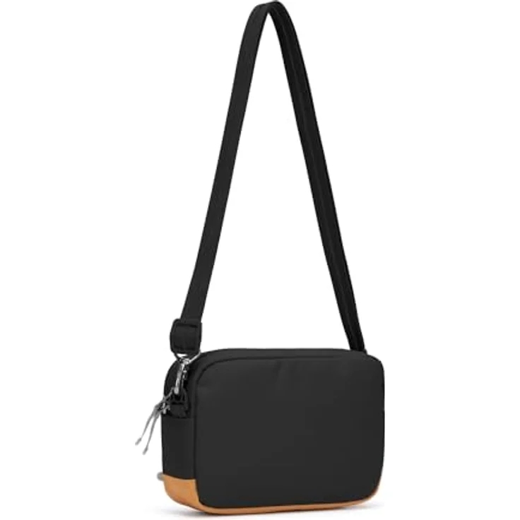 Pacsafe Umhängetasche Crossbody Bag Jet Black, Diebstahlschutz, RFID Blocker-Schutz – Bild 5