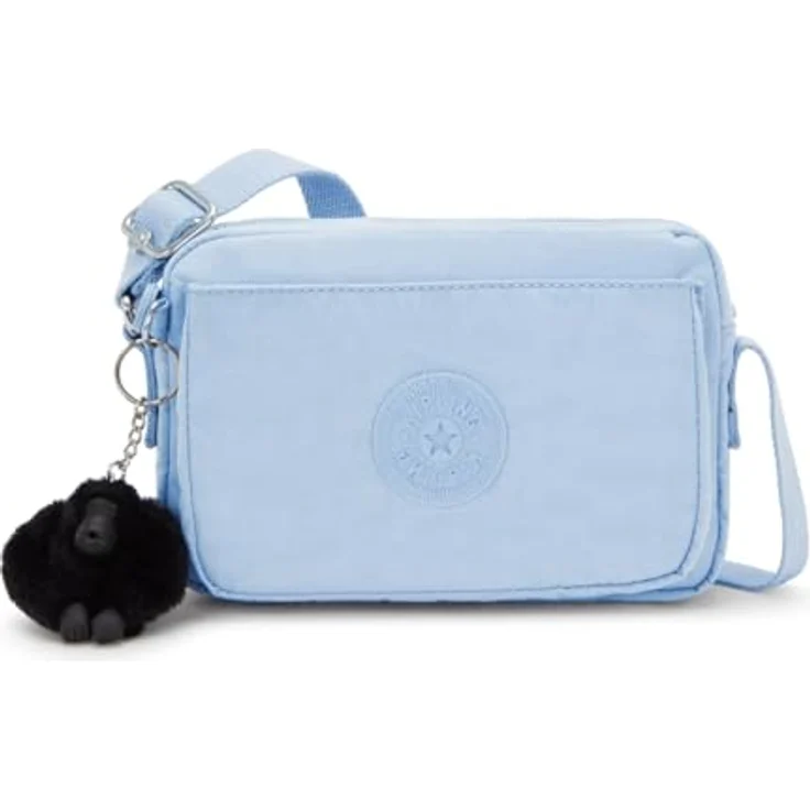 Kipling Abanu Umhängetasche 20 cm, robuste Polyamid-Tasche mit verstellbarem Riemen, Blau – Bild 1