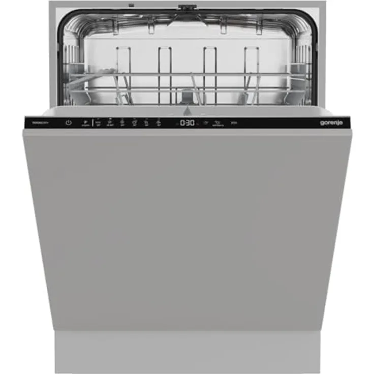 Gorenje GV642A65, vollintegrierbarer Geschirrspüler mit Selbstreinigungsprogramm und TotalDry, 60 cm, Grau