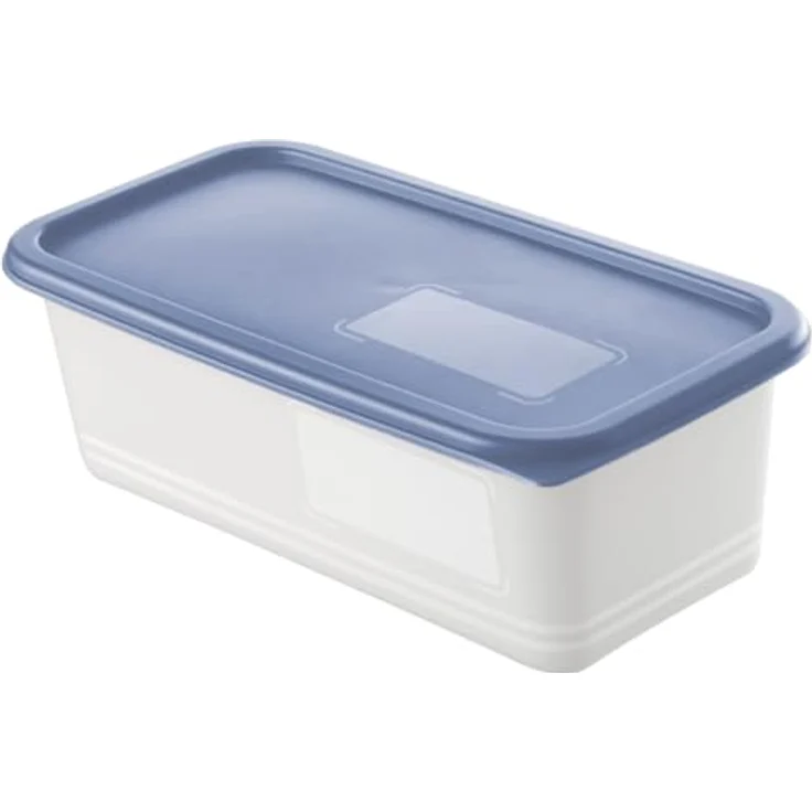 Rotho Gefrierdosen-Set Domino 3 x 1,2 l, BPA-frei, mikrowellen- und spülmaschinengeeignet, horizon blau – Bild 3