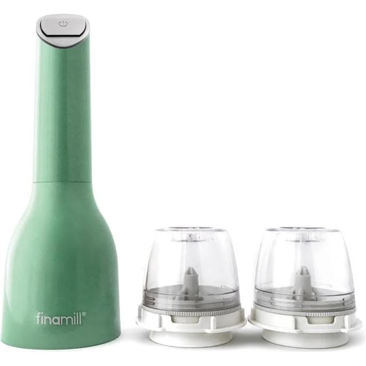 FinaMill FinaMill One sage mit zwei FinaPod Pro Plus Batteriebetrieben, Pfeffermühle + Salzmühle – Bild 1