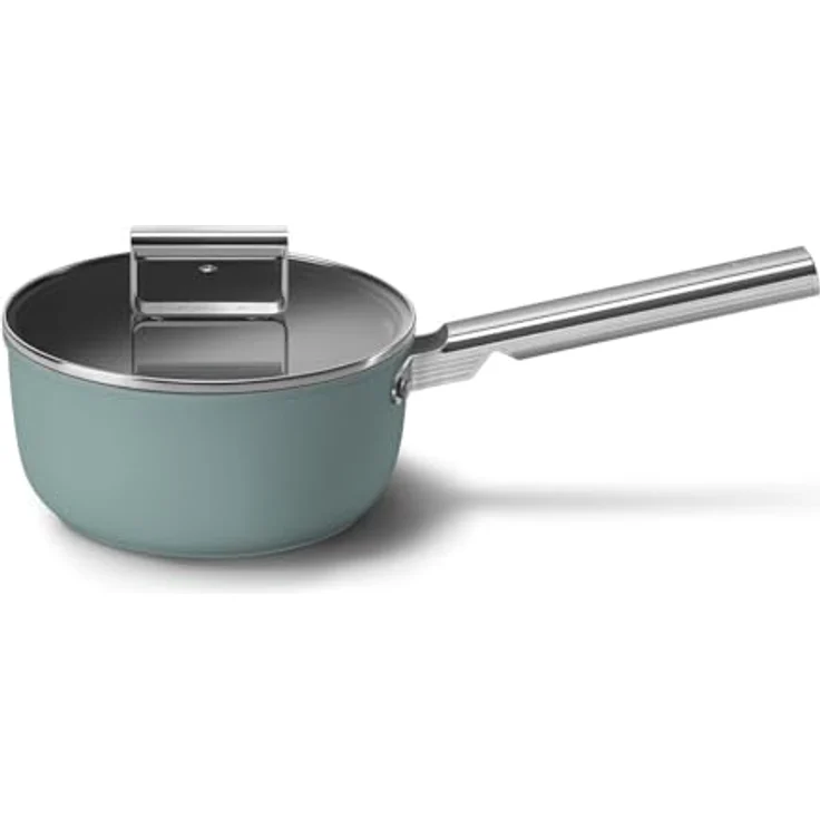 Smeg SPF2012EGM Kochtopf, 20 cm, Keramik mit Edelstahlgriff, ofenfest bis 250 °C, smaragdgrün – Bild 6