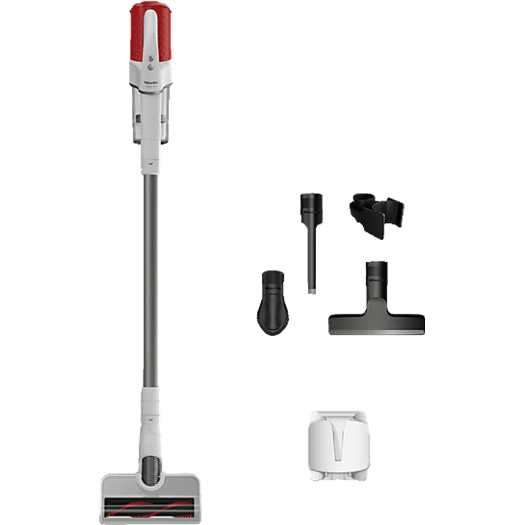 MIELE Duoflex HX1 Red Pulse, kabelloser Akku-Staubsauger mit bis zu 55 Minuten Laufzeit und Hygiene Filter