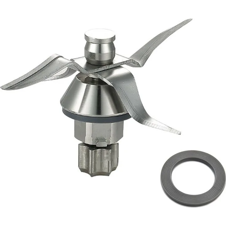 Trade-Shop Flügelmesser Mixmesser für Vorwerk Thermomix TM31, ultrascharf, Edelstahl mit 4 Klingen und Dichtungsring