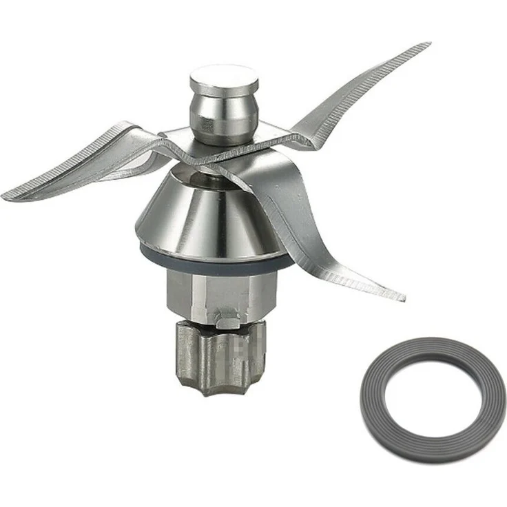 Trade-Shop Flügelmesser Mixmesser für Vorwerk Thermomix TM31, ultrascharf, Edelstahl mit 4 Klingen und Dichtungsring