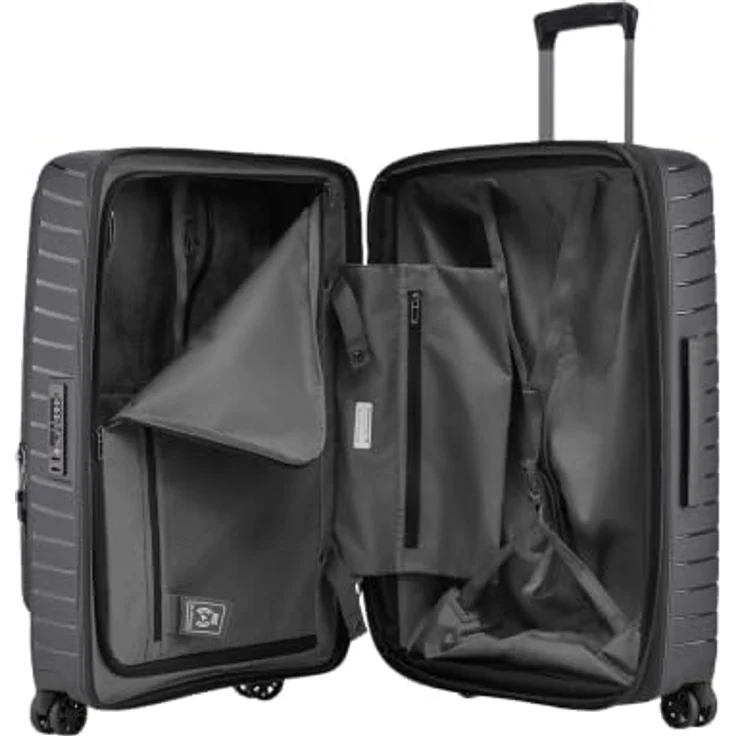 Stratic Novium 4 Rollen Trolley M 65.5 cm, Dehnfalte, schwarz, 100% Polypropylen – Bild 4