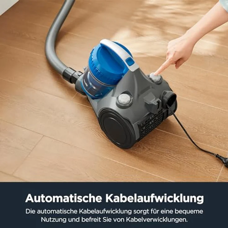 Eureka WhirlWind, beutelloser Staubsauger mit 700W, HEPA-Filter, kompakt und leicht, für Hartböden und Teppich, 1,5L, blau – Bild 3