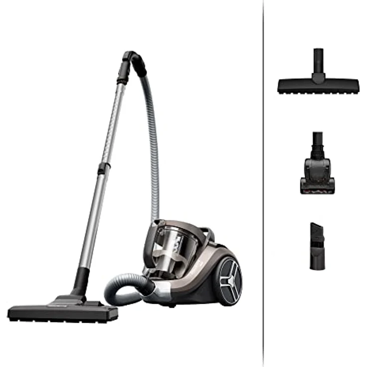 Rowenta RO4B50 Compact Power XXL Animal beutelloser Bodenstaubsauger | 900 Watt | 3-stufiges Filtersystem | XXL Fassungsvermögen | 8,80 m Reinigungsradius | inkl. umfangreichem Zubehör | Bronze – Bild 1
