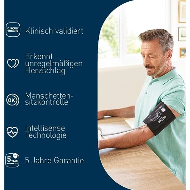 Omron X3 Comfort Oberarm-Blutdruckmessgerät mit Intelli Wrap Manschette – Bild 6