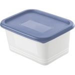 Rotho Gefrierdosen-Set Domino 4 x 0,75 L blau Frischhaltedose Kühlschrankdose, BPA-frei und mikrowellengeeignet