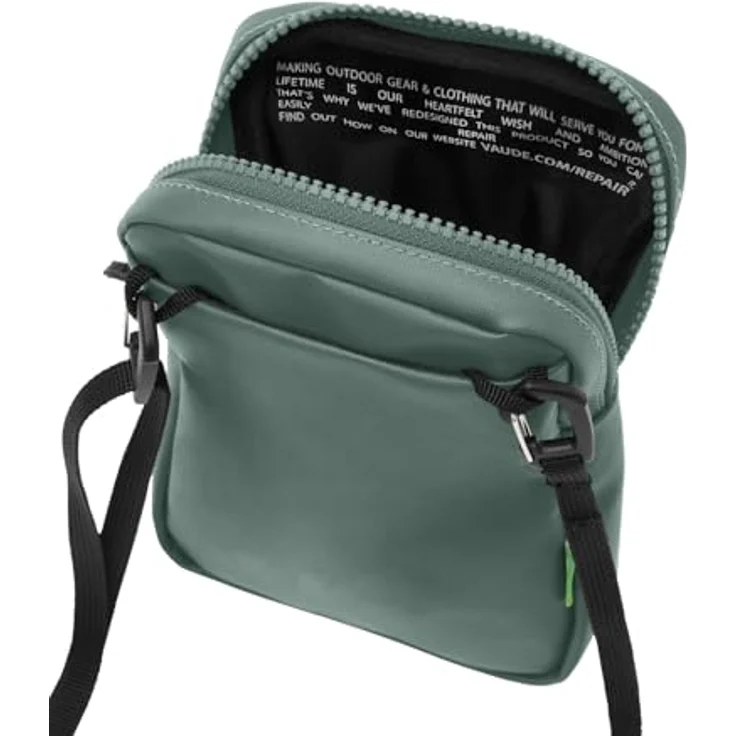 Vaude Kataja Umhängetasche, 13 cm x 4 cm x 18 cm, 100% Polyurethan, grün – Bild 3