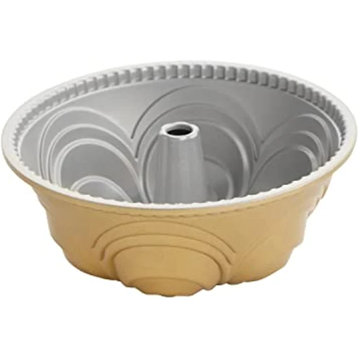 NordicWare Hochwertige Gugelhupfform, Aluminium, Gold, 24,9 x 24,9 x 9,7 cm – Bild 6
