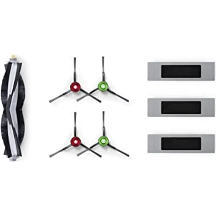 ECOVACS Ersatzset für DEEBOT T9, T9+, T8 Familie und N8/N8 PRO Familie, 1*Hauptbürste, 4*Seitenbürsten, 3*antibakterielle Feinstaubfilter