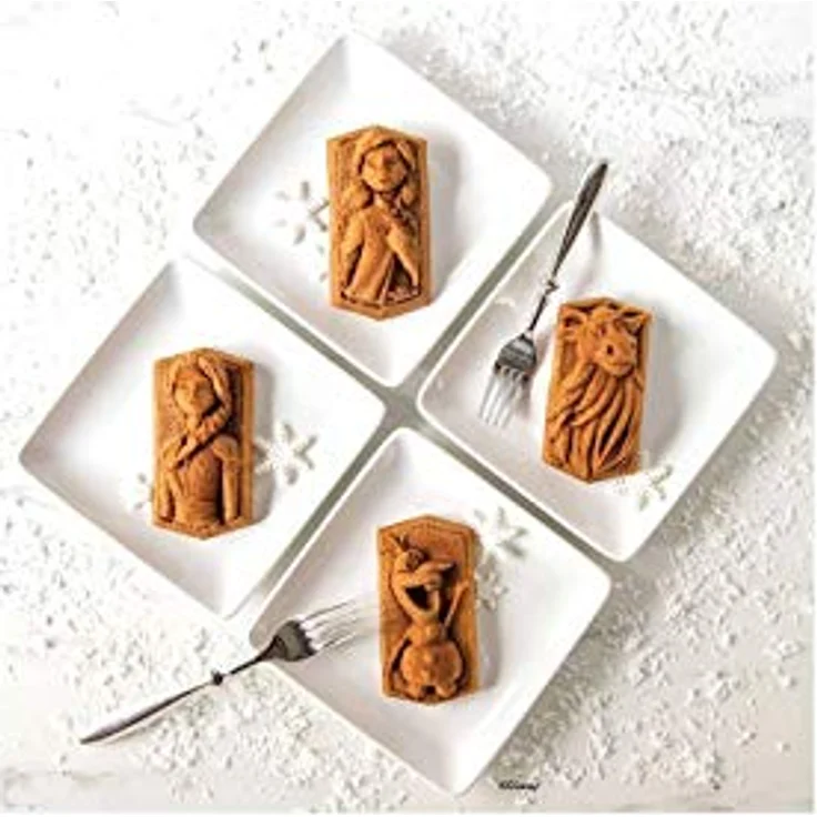 Nordic Ware 94378 Disney Frozen 2 Cast Character Cakelet Pan 3-4 Cup Cavities Gold – Bild 4