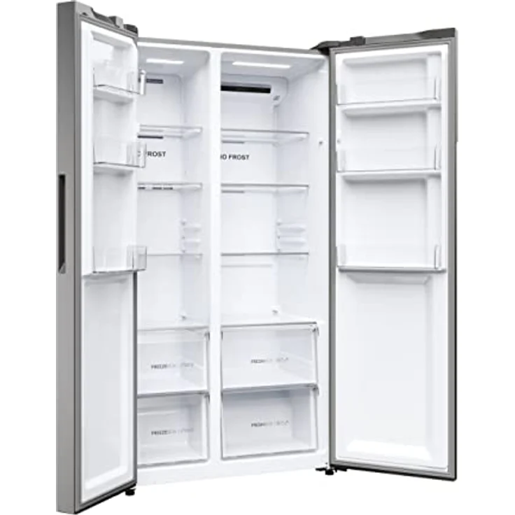 Haier SBS 90 SERIE 5 HSR5918DNMP Kühl-Gefrierkombination/Side by Side/Energieeffizienzklasse D/XL-Slim Line/Leise/Multi-Airflow-System/Total No Frost/Inverter Kompressor/Edelstahl – Bild 5