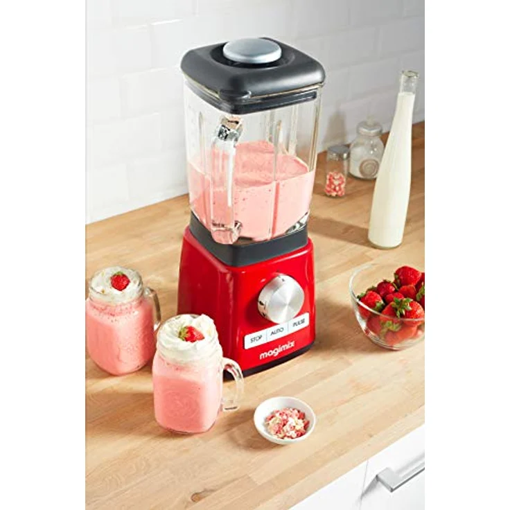 Magimix 11629SK Standmixer, 1300 W, 1,8 Liter, 5 Programme, rot – Bild 6