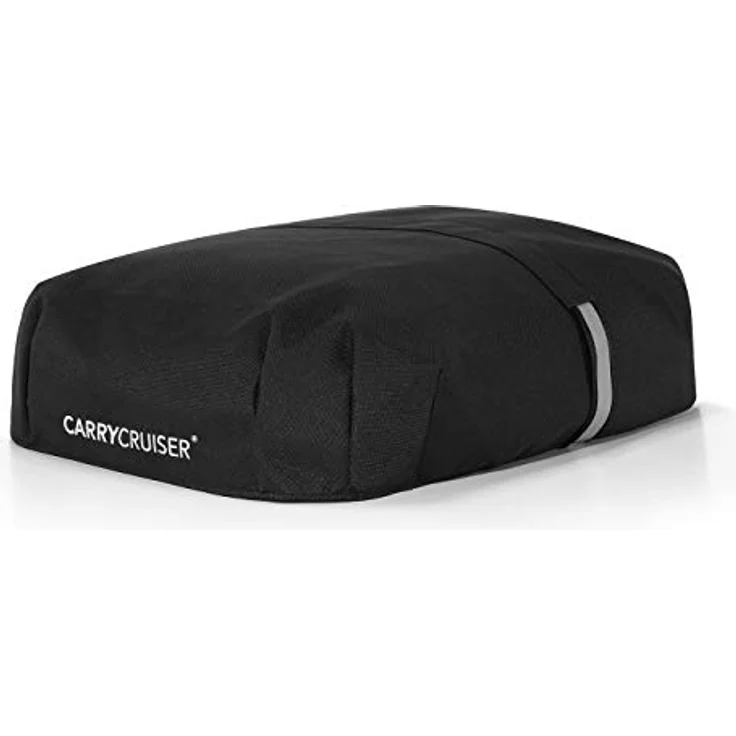 reisenthel carrycruiser Cover in Schwarz, wasserabweisende Abdeckung für Einkaufstrolley mit Gummizug und Klettverschluss – Bild 1