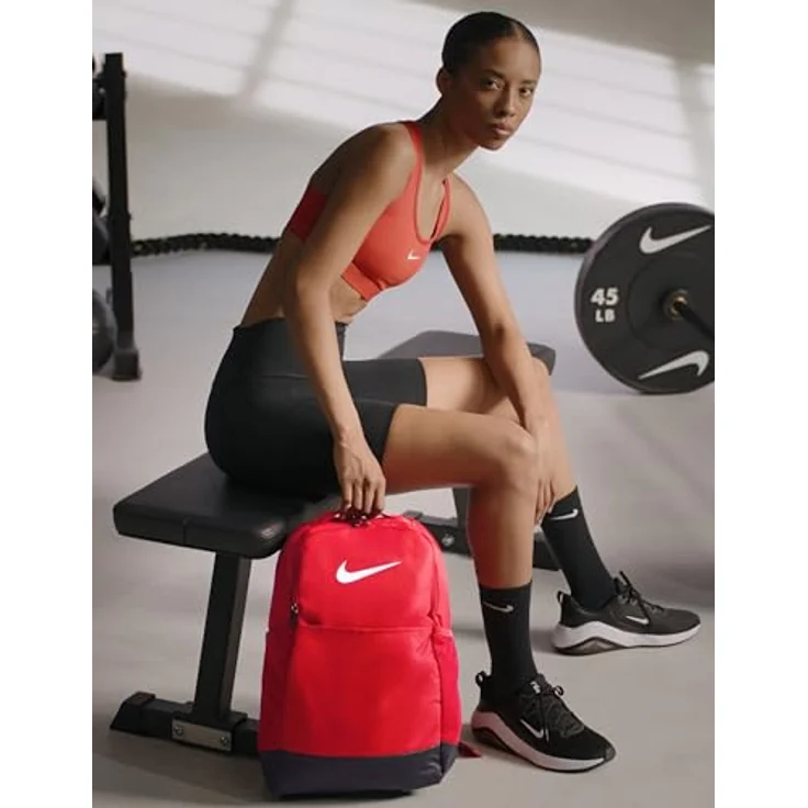 Nike Sportrucksack NK BRSLA M BKPK - 9.5 (24L), gepolsterte Schultergurte, Reißverschluss, ideal für Fitness und Kurztrips – Bild 2
