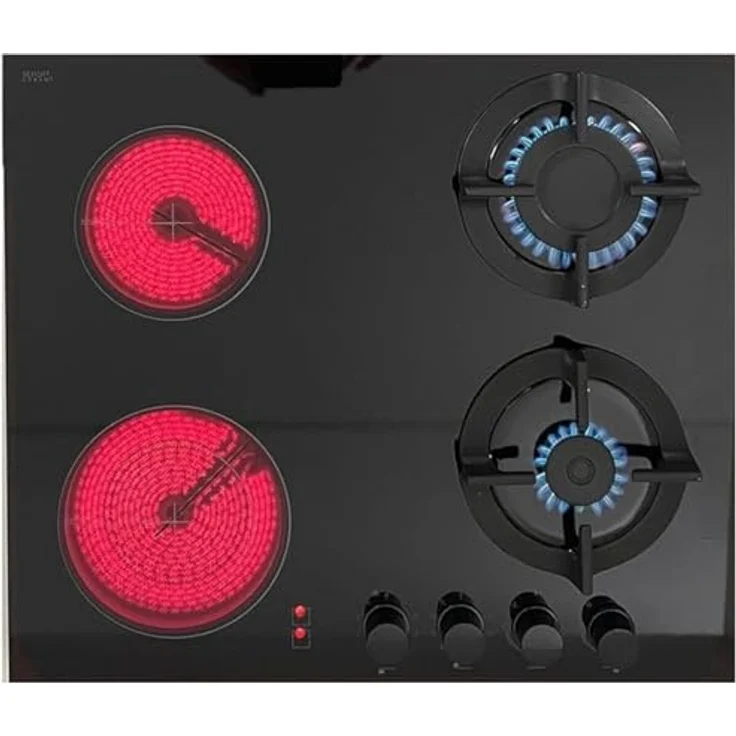 Böhme Einbaubackofen HB60F78PPX und Gasline GAE60HY, Edelstahl, 78L, 9 Funktionen, Heißluft, 2 Gasbrenner, 2 Elektro-Kochzonen – Bild 2